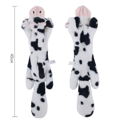 5-Pack Stuffingless Dog Toys – Funny Animal Plush Chew Toys with Squeakers & Crinkle for Dogs