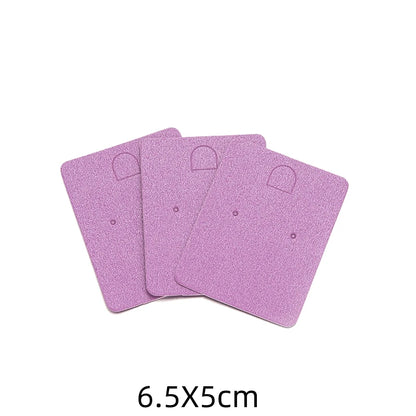 50pcs Earring Display Cards — Cardboard Jewelry Holder for DIY, Small Business, Organizer & Packaging Supplies