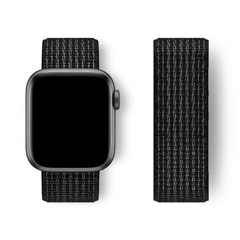 Sport Loop Strap for Apple Watch Band 40mm–49mm – Compatible with Series 3–10, SE & Ultra Adjustable Bracelet