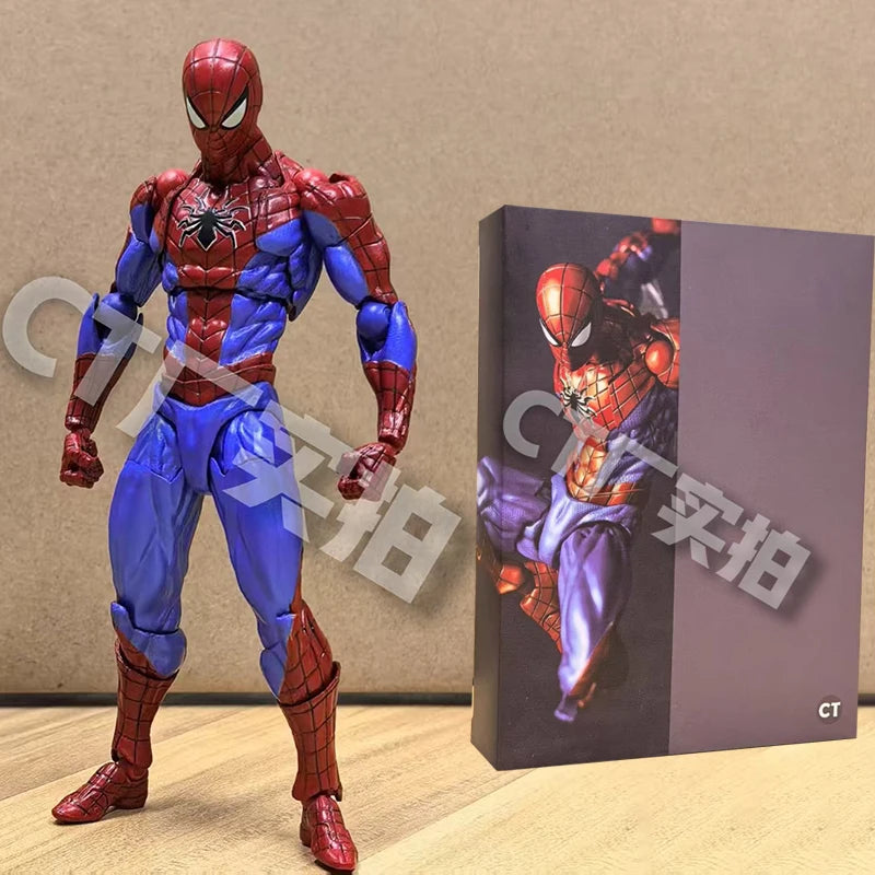 New CT Toys Spider-Man Figure — Amazing Yamaguchi Spider-Man 2.0, Anti-Venom Agent Anime Action Figure, Mafex SHF Collectible Toy Gift