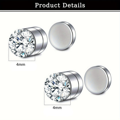 Magnetic Faux Nose Stud Set - 2 Piece No Piercing Punk Style Women’s Vintage Nose Jewelry