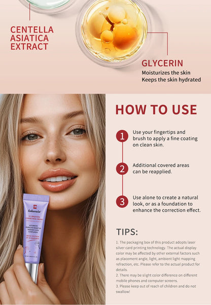 Erborian Centella CC Cream – Color-Changing Moisture Foundation, Full Coverage Magic Korean Makeup