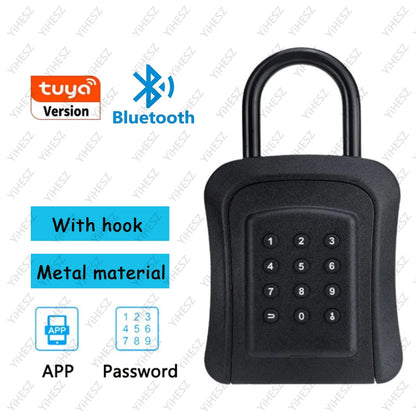 Tuya/TTlock Smart Password Key Box – Outdoor IP65 Waterproof Anti-Theft Wall Mount Security Safe in ABS/Metal