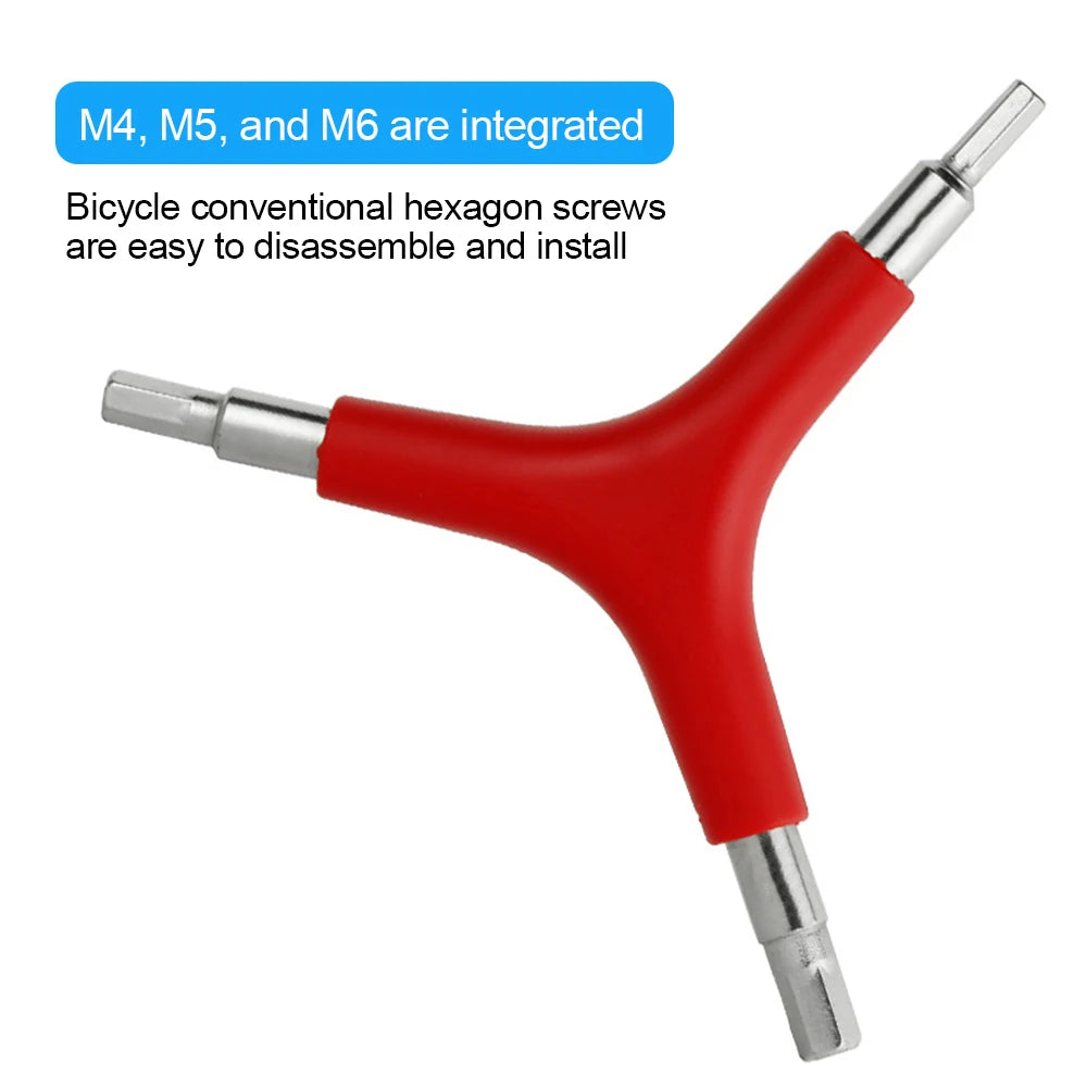 Y-Type Hex Wrench 4/5/6mm - 3-Way Bicycle Repair Tool for MTB & Mountain Bikes