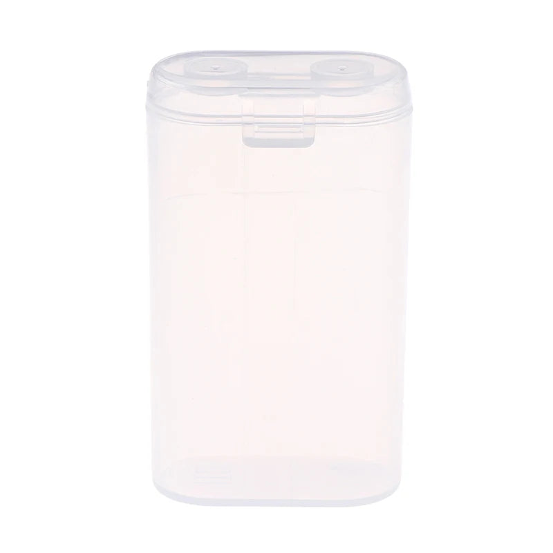 1PC 18650 Battery Portable Waterproof Clear Holder - Transparent Plastic Safety Case for 2 Sections 18650 - Storage Box