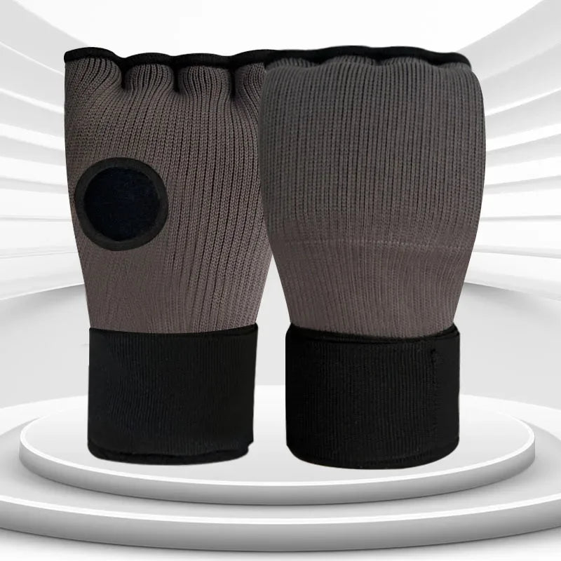 Hybrid MMA Gloves - Half-Finger Boxing & Muay Thai Training Mitts with Thick Sponge Padding