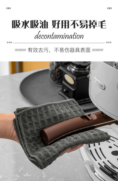 Super Absorbent Barista Towel – Lint-Free Square Coffee Machine Cleaning Cloth