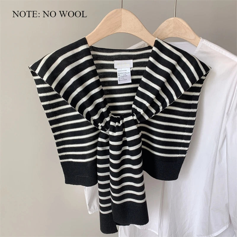 Women’s Wool Triangle Scarf – Multi-Functional Knitted Headscarf