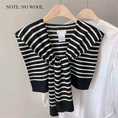 Women’s Wool Triangle Scarf – Multi-Functional Knitted Headscarf