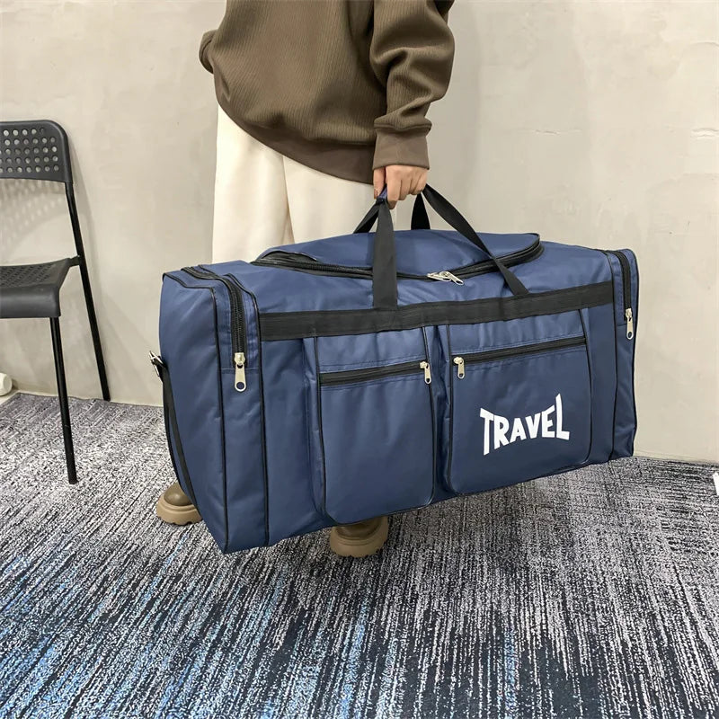 Foldable Travel Bag Y36A – Large Capacity Waterproof Business & Sports Duffel, Wear-Resistant Portable Handbag