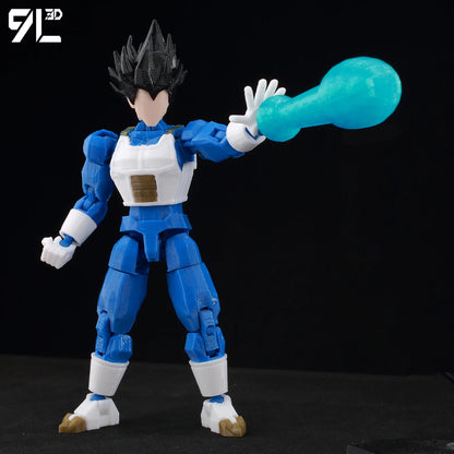 9L3D Articulated Lucky13 & Dummy13 Action Figure - Dragon Ball Goku, Vegeta & Beerus Anime Collectible Toy for Boys