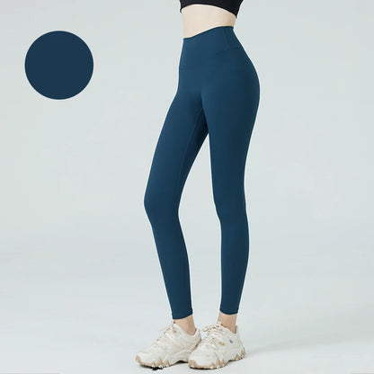 Women's High Waist Seamless Leggings - Naked Feel Push Up Yoga Pants For Fitness, Running & Gym Training