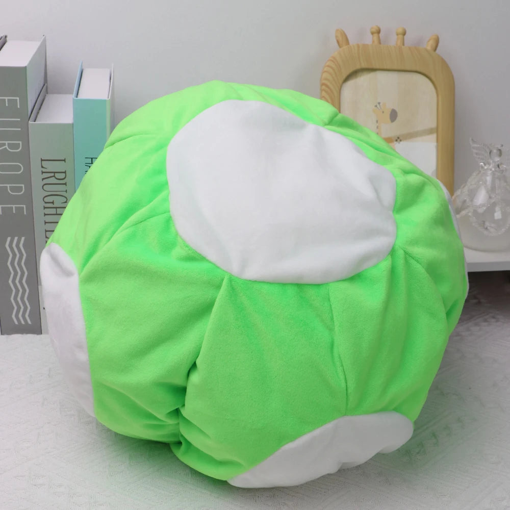 Mario & Luigi Bros Plush Mushroom Hat – Red, Green, Blue Cosplay Cap for Unisex