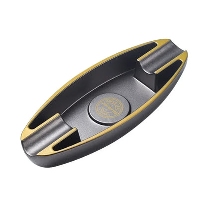 Portable Cigar Ashtray with 2 Slots – Lightweight Smoking Accessory for Men, Table Decoration Gift
