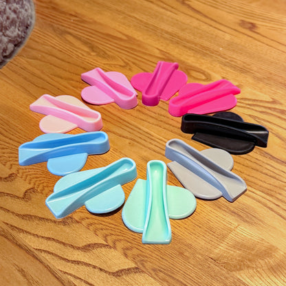 Flexible TPU Heart Lipstick Clip – Anti-Slip Reusable Holder for Lip Balm & Phone Case, Eco-Friendly Skin-Safe Jewelry Gift