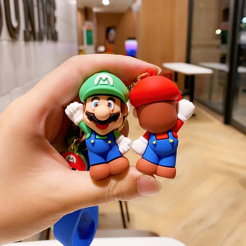 Super Mario Figurine Keychain - Cute Character Backpack Pendant, Doll Charm & Collectible Gift