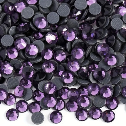 Bobohoo HotFix Crystal Rhinestones SS6-SS30 – Glitter Iron-On Strass Gems for Clothing, Dresses & DIY Crafts