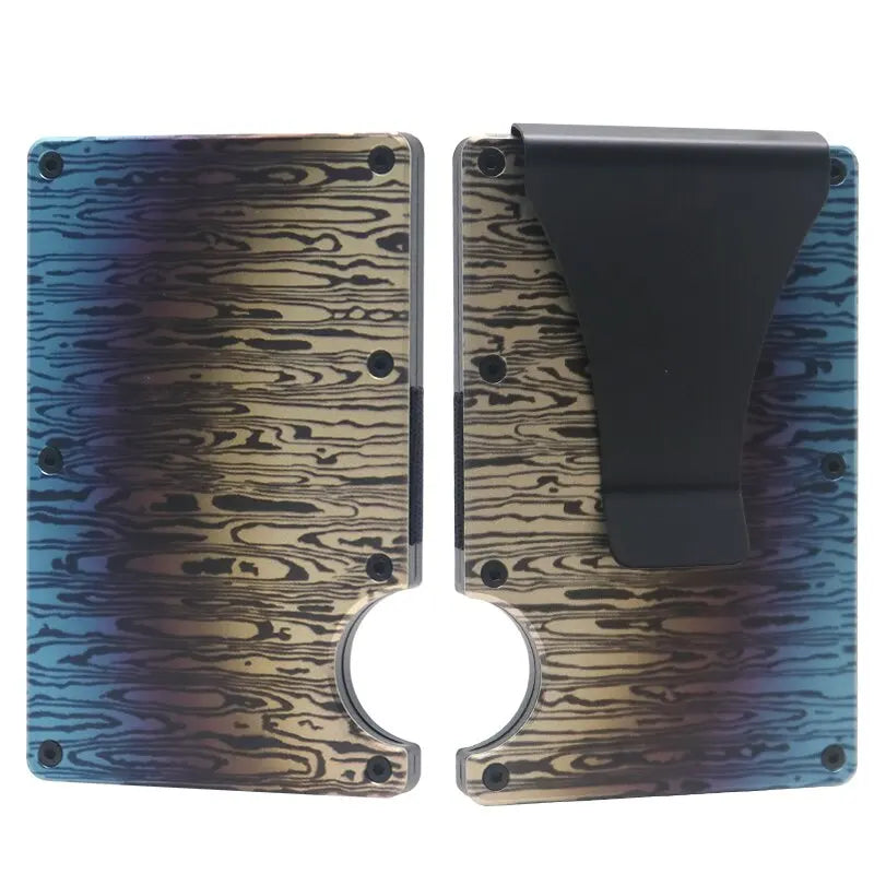 RFID Blocking Metal Wallet – Slim Aluminum Credit Card Holder & Money Clip for Business and ID, 2024 All Colors