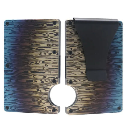 RFID Blocking Metal Wallet – Slim Aluminum Credit Card Holder & Money Clip for Business and ID, 2024 All Colors