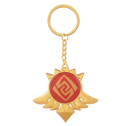 Genshin Impact Venti Eye Keychain 1:1 – Luminous Anime Cosplay Key Ring Backpack Pendant Gaming Accessories Gift