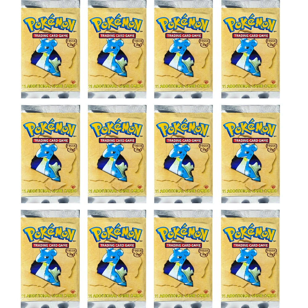 Pokémon Booster Packs Base Fossil Jungle - 11 Cards Per Pack & 36 Pack Booster Box Proxy Game Cards Collection