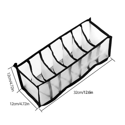 Foldable Underwear Drawer Organizer – Closet Storage Box & Divider for Socks, Bras, and Underpants