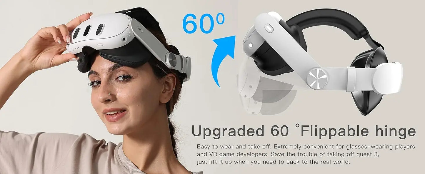 Adjustable Head Strap for Meta Quest 3S VR – Replacement Elite Strap for Enhanced Comfort, Quest 3 Accessories