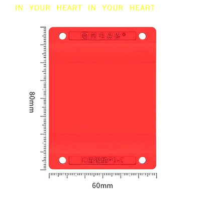 PD-C Planting Tin Pad Reballing Platform - Heat-Resistant Magnetic Silicone Mat for CPU IC BGA Stencil Rework & Soldering