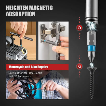 VMAN 24-in-1 Multifunction Ratchet Screwdriver Set – Mini Magnetic Bit Repair Kit for PC, Desk & Household Use
