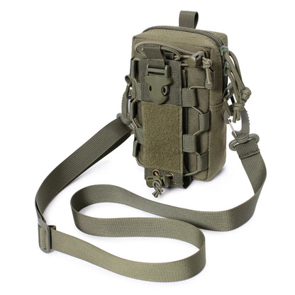 Molle EDC Pouch – Water Bottle & Canteen Carrier, Outdoor Sports Phone Holder, Camping & Hiking Waist Bag