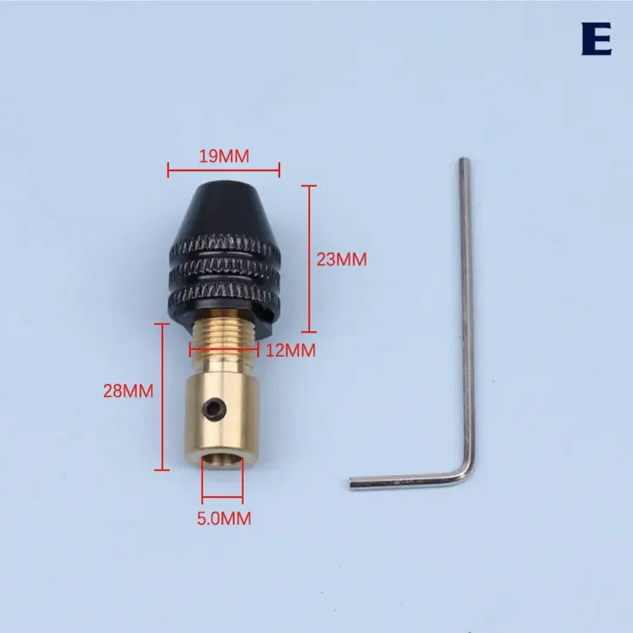 Universal Mini Drill Chuck Collet Set - Multifunction Micro Electric Drill Bit Clamp Fixture Tool