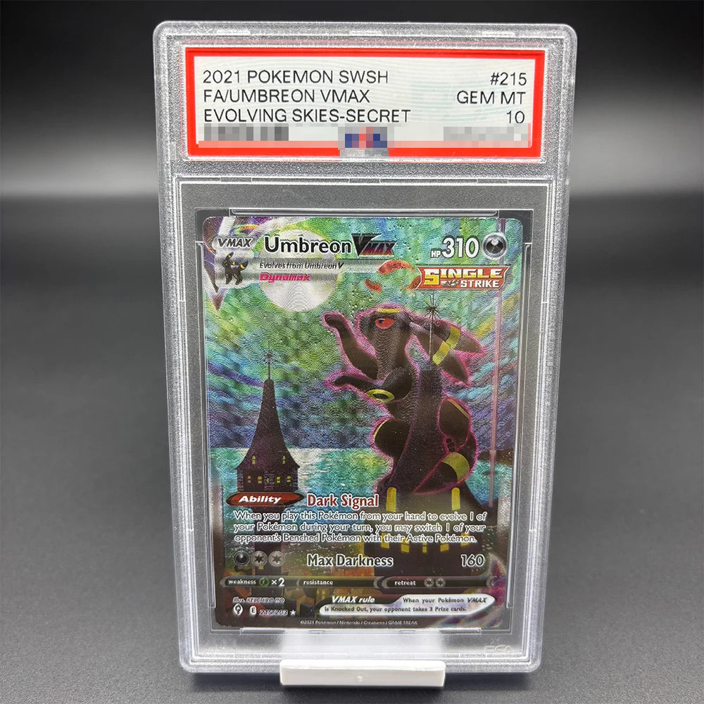 DIY 2023 PTCG Van Gogh Pikachu & Grey Felt Hat Collection Card – 10-Point Rating Anime Game Card Gift Toy
