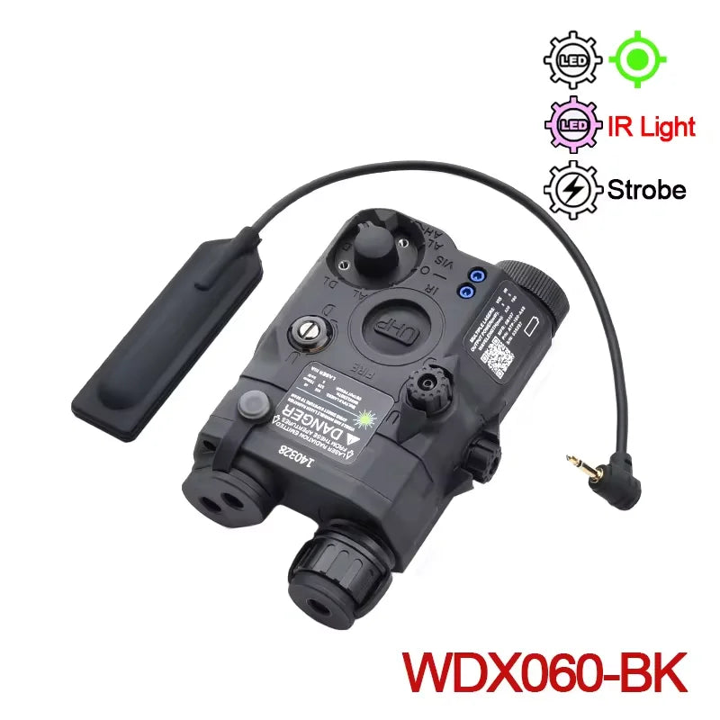 Tactical Surefir M300A/M600C Flashlight — Nylon PEQ-15 Battery Box with Dual Control Switch, Fits 20MM Rail