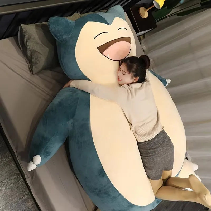 Aoger Giant Snorlax Plush Toy 150/200cm – Kawaii Soft Leather Shell Pokemon Pillow Gift for Kids