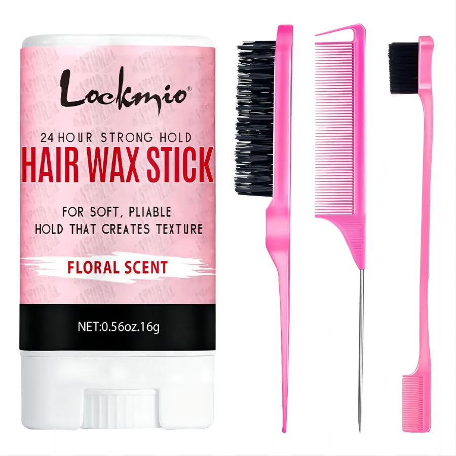 Professional Styling Wax for Women – Anti-Frizz Pomade, Smoothing Hair Mud, Messy Hair Control Rod for Natural Wigs
