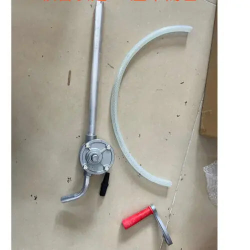 Hand Crank Oil & Diesel Barrel Pump – Aluminum Transfer Pump with Multimeter, Manual Crank for Easy Fuel Transfer