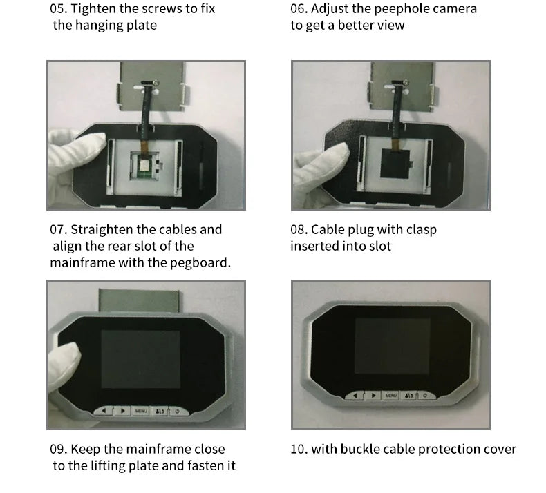 2.4" Smart Digital Door Viewer — 120° HD Security Camera, 240x320 Visual Doorbell, 300K Pixels