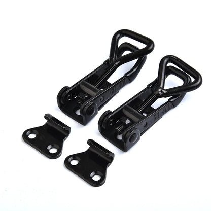 4pcs Adjustable Toolbox Metal Toggle Clamp - Quick Release Latch Catch, Anti-Slip Push-Pull GH-4001 Toggle Clip