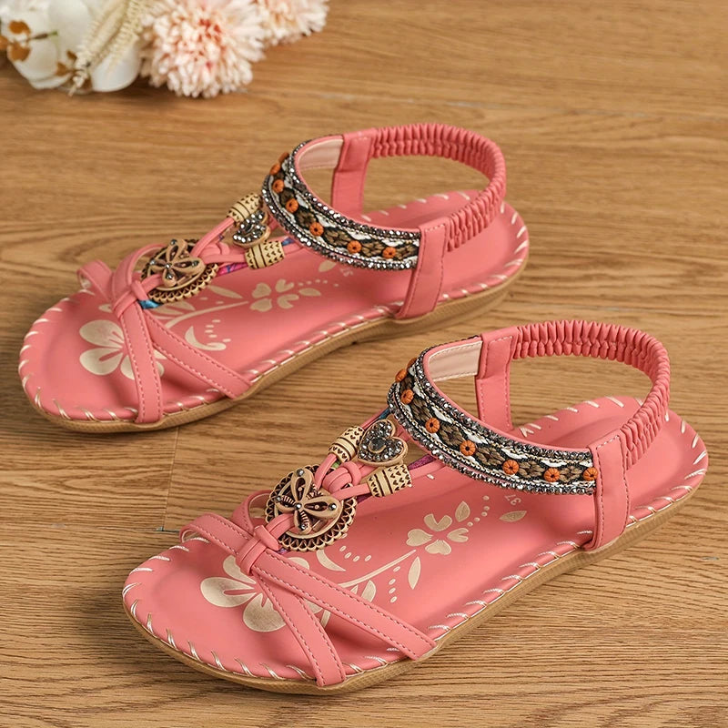 Women’s Summer Casual Sandals - Comfortable Walking Beach Shoes Outdoor Party Footwear for Ladies