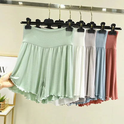 Women's Modal Sleep Shorts - Loose Wide-Leg Casual Summer Homewear