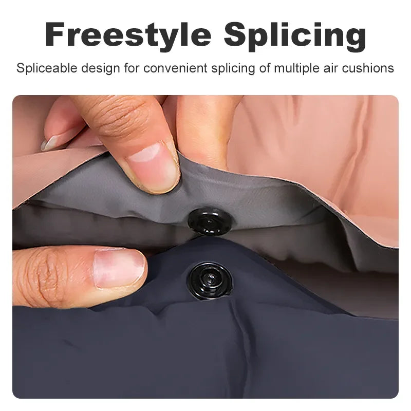 Thick Ultralight Self-Inflating Camping Mattress - Outdoor Air Mattress with Built-In Pump for Travel, Hiking, Fishing