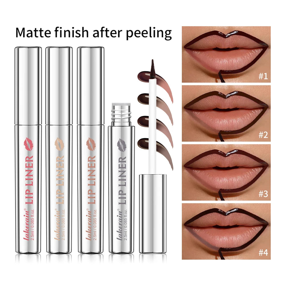 Peel Off Lip Stain Pencil - Matte Waterproof Long Lasting Smudge Proof Lip Liner Tattoo Makeup