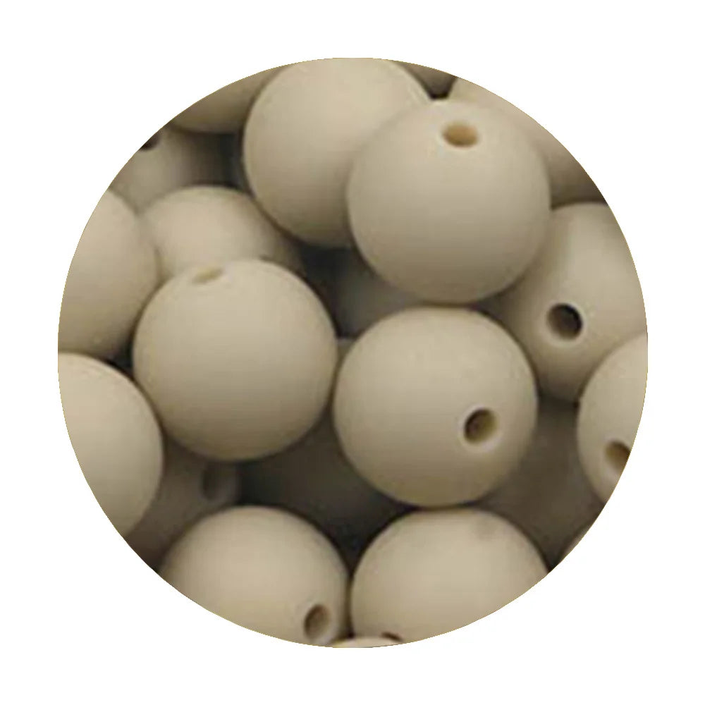 50Pcs Silicone Spacer Beads - 9/12/15mm Round Loose Beads for DIY Necklace Bracelet Jewelry Making