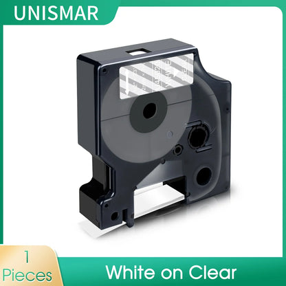 D1 Label Tape Replacement - 6/9/12/18/24mm Compatible Labels for Dymo LabelManager Printers & Label Makers