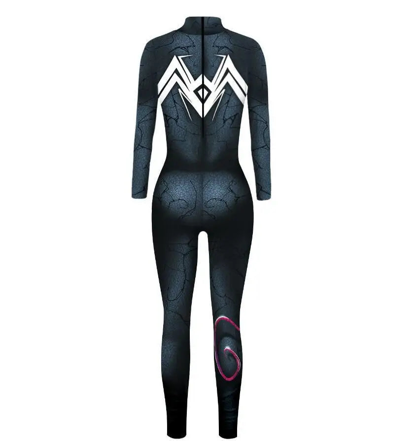MINISO Women’s Cosplay Bodysuit – Sexy Spiderman, Iron Man & Gwen Stacy Jumpsuit for Halloween & Superhero Parties