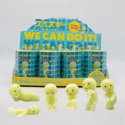 Noctilucent Green Mystery Doll Figures - Blind Box Surprise Collectible Desktop Decoration Toy