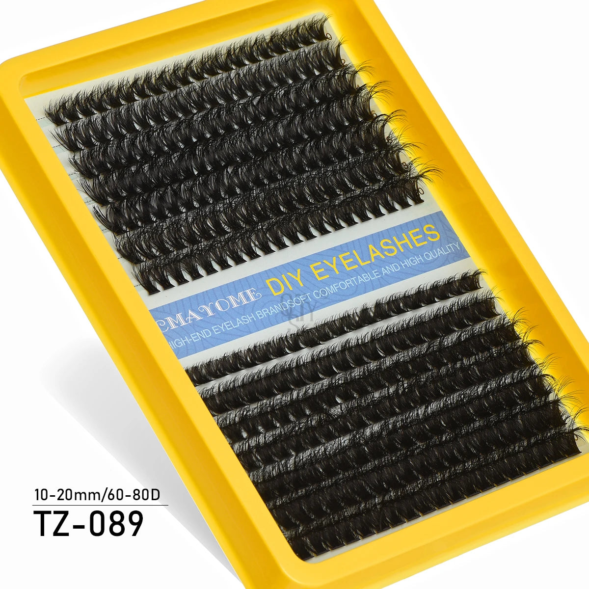 Individual Cluster Lashes – 20-100D Natural Look DIY Eyelash Extensions, 280pcs Mixed Tray Volume Lashes