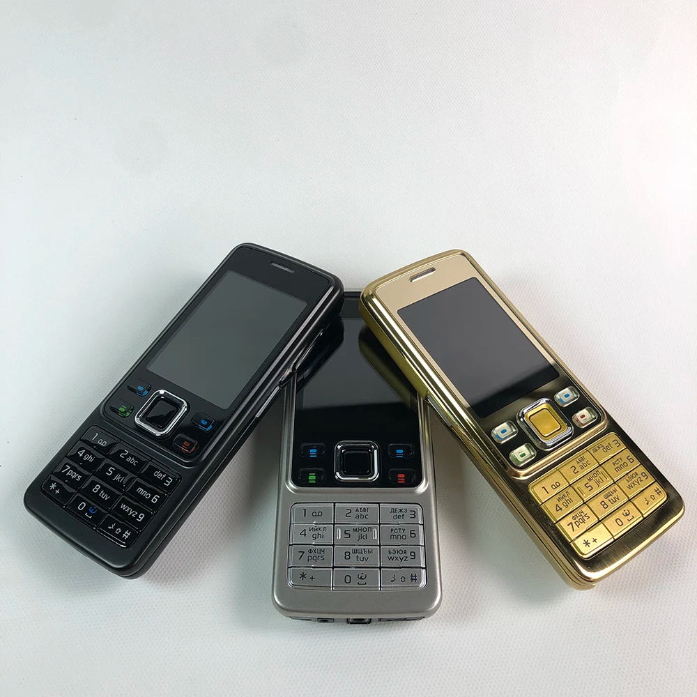 Original Nokia 6300 GSM 2G Mobile Phone – Bluetooth, Multi-Language Keyboard (Russian, Arabic, Hebrew, English), 2007 Used Cellphone
