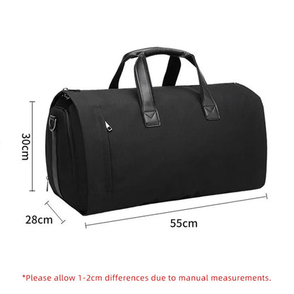 Convertible Garment Bag for Travel - Large Capacity Duffel with Shoe Pouch for Weekend & Business Trips (XM130)