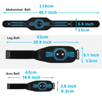 Smart Abdominal Muscle Trainer — EMS Toning Belt for Abs, Arms, and Legs Home Fitness Massage Equipment